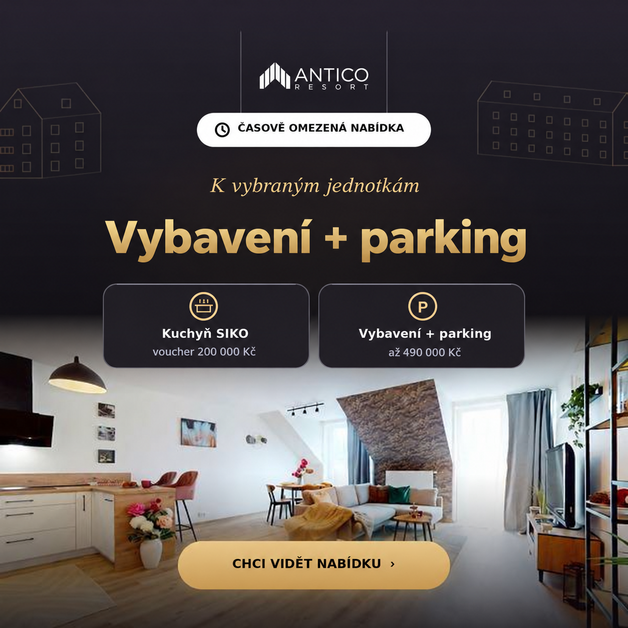Sleva až 1 000 000 Kč – Resort Antico